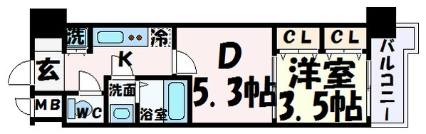 ラヴ神戸三宮の物件間取画像